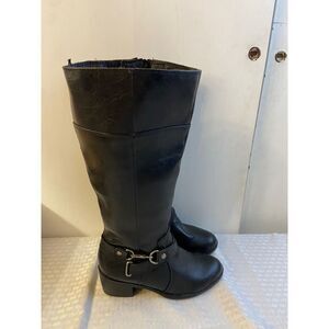 Life strides whisper black leather riding boots 7m mob wife
